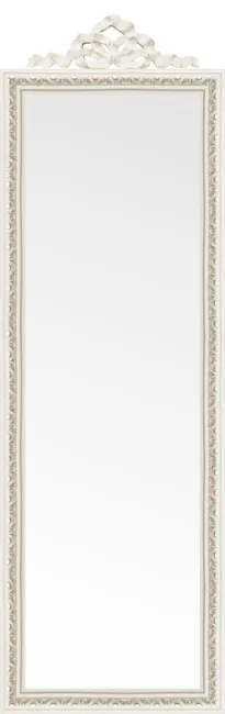 Espejo enmarcado rectangular De Pie Con Copete beige 165 x 50.5 cm