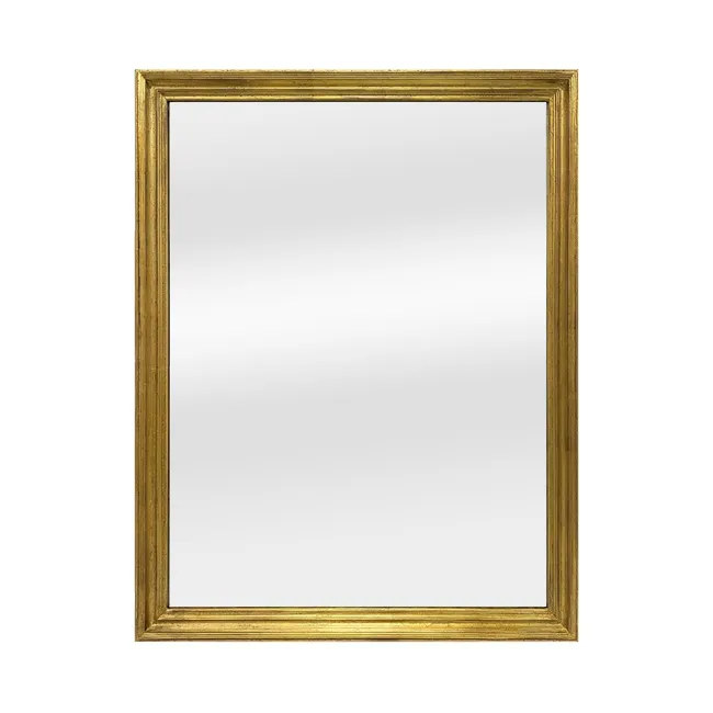 Espejo enmarcado rectangular Manon Gold dorado INSPIRE 88 x 68 cm