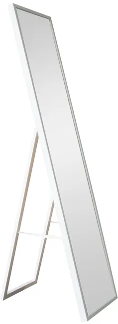 Espejo enmarcado rectangular Pie Milo blanco INSPIRE 142 x 32 cm