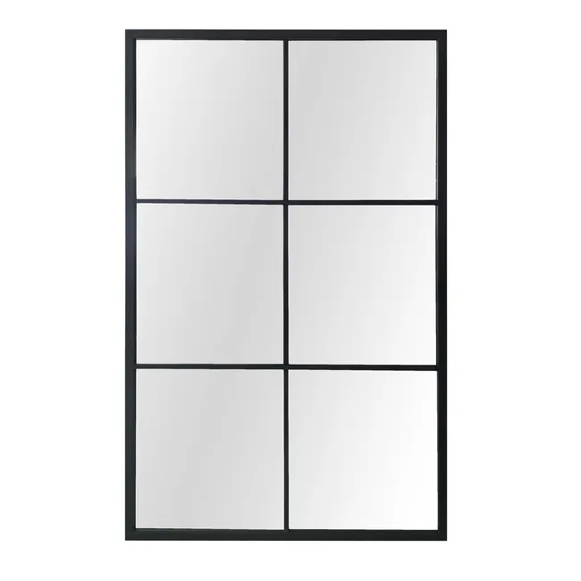 Espejo Ventana rectangular New Broeder negro INSPIRE 110 x 70 cm