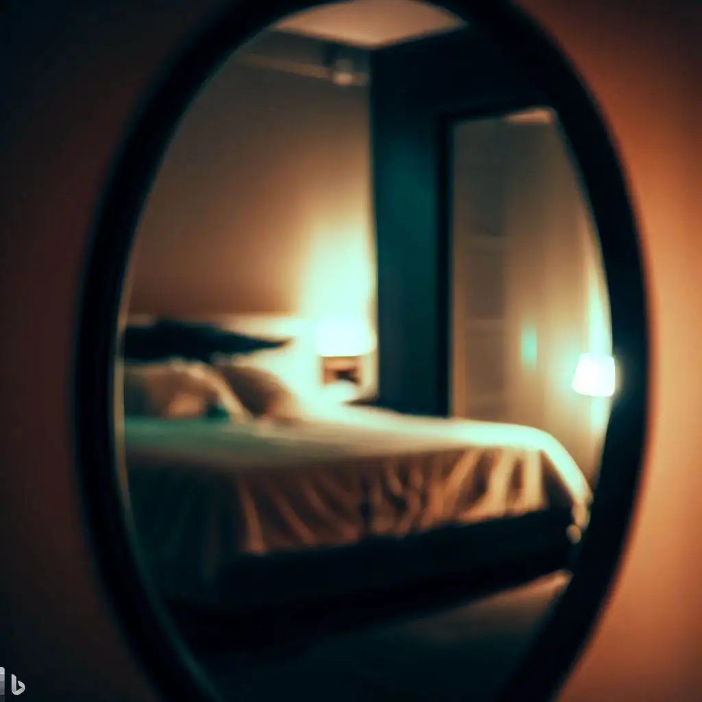 ¿Por qué no es bueno tener un espejo frente a la cama?